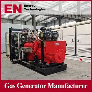 1000kw 1200kw 1500kw 1800kw 2000kw Container Open Silent Type Methane Propane Sewage Power Plant Gas Generator for Wellhead Gas Re - Qingdao En Energy Technology Co., Ltd - China