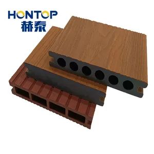 Wood Plastic Composite Decking Solid Floor Outdoor Decking Flooring WPC Wood Decking - Haining Hetai New Material Technology Co., Ltd. - China