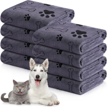 Cat Dog Paw Microfiber Towels Animal Pet Footprint Bath Towels - JINHUA MARDAV TEXTILE CO.,LTD - China