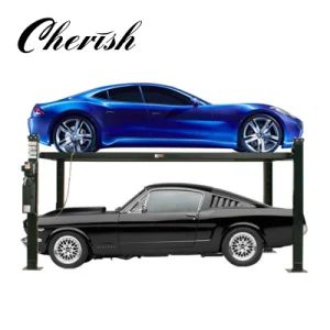 Hydraulic Two Cars Garage Parking Equipment Lifting Capacity 3.7t Driving Type Hydraulic Certifications Ce, Iso After Sales Service 24 Hours - QINGDAO CHERISH PARKING EQUIPMENT CO., LTD - China