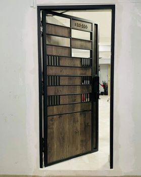 Mild Steel Door Frames Color Black Material Iron Height 6 - Tech Chem Professionals - India