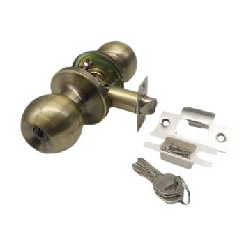 587ss Tubular Easy Install Stainless Steel Ball Lock Cylindrical Round Door Knob with 3 Keys for Home Used Door Lock Hardware Pull Handle Accessory - Wenzhou Haoguan Lock Technology Co., Ltd - China