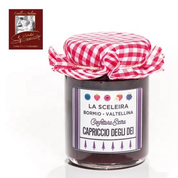 **110g Mix Fruit Extra Jam Capriccio degli Dei Giuseppe Verdi Selection Fruit Jam made Italy** - GV SRL - Italy