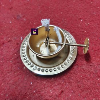 Brass Akhand Diya for Decoration, For Puja Occasion Daily Use Features Oil Storage Usage/Application Puja Brass Akhand Deep Designer - Zee Metal Collection - India