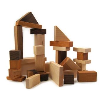 Intelligence Kids Gifts DIY Construction Blocks Eco-Friendly Handmade Wooden Digital Stacking Building Blocks - Yi Bamboo Limited - China