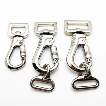 Safety Swivel Snap Hooks Zinc Alloy Metal Snap Hook Carabiner Dog Leah Snap Hook Dog Collar Hardware Durable Dog Clasp - DSC Xiamen Enterprise Pte Ltd. - China
