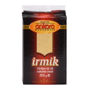 Semolina (Durum Wheat Semolina) Fat 0.30 G Carbohydrates 75.9 G Protein 10.5 G (min.) Energy 345.0 Kcal / 1466.25 - NUHUN ANKARA PASTA - Turkey