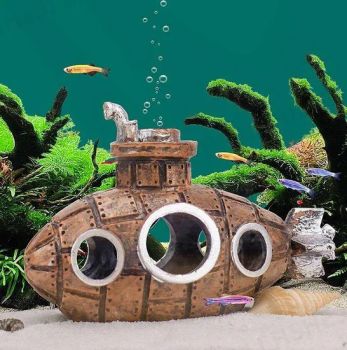 Submarine Fish Tank Goby Hide Cave Aquarium Ornament Shelter Resin Shrimp Ornament Breeding House for Hamster - Fuzhou Richforth Trade Co., Ltd. - China