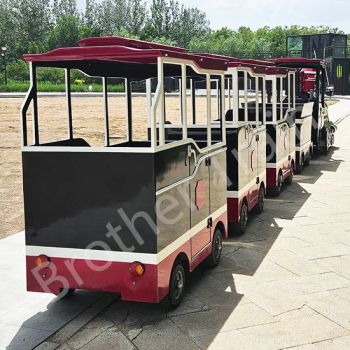 Commercial Outdoor Playground Equipment Electric Mini Train for Children Amusement Park - TIANJIN BROTHER TOURIST TRAIN CO., LTD - China