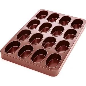 Premium Nonstick 16-Cavity Cheesecake Pan for Professional Restaurant Kitchens Multi-Mould Baking Pan Bakery Oven Pan - Jiangsu T-Shine Bakeware Co., Ltd. - China