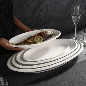 More Surface Wholesale Versatile High-Fired Ceramic Plate with Glaze for Formal - Chaozhou Jiayuehui Tableware Co., Ltd. - China