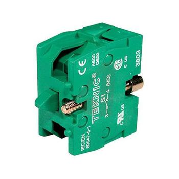 Contact Blocks Color Green Power 40 Amp Voltage 220-380 VV Material/Body Metal Power source Electricity Auxiliary Contact 2NO + - Aakash Enterprises - India