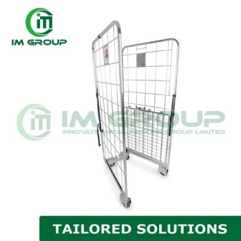 2 Sided Nestable Steel Roll Cage for Efficient Warehouse Storage Solutions - Innovate Metal Packing Group Limited - China