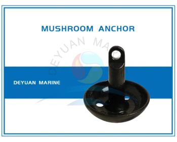 Black Marine Mushroom Mooring Anchor for Boats Origin China Weight 100kgs Design Mushroom Usage Ship Docking Weight (Kg) - DEYUAN MARINE CO., LTD. - China