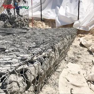 Wdf Factory Hexagonal Galvanized Material Wire Mesh Gabion Stone Cage Protect Embankments Build Stone Walls - Taian Wdf Polymer Composites Co., Ltd. - China