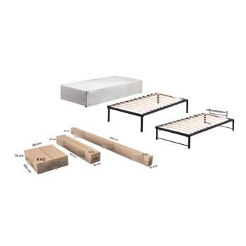 Turkey Ottoman Beds Twin Metal Bed Frame Storage up-Holstered Queen Single Double Luxury King Size Plywood Bed Slats Frame with Storage for Bedroom Furniture - Qingdao Keruyun Industrial Technology Co., Ltd. - China