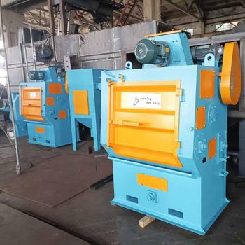 Tumble Belt Shot Blasting Machine to India / Q326 / 200kg / Crawler Type / Rubber Belt - ONLY SHOT BLASTING MACHINE - China