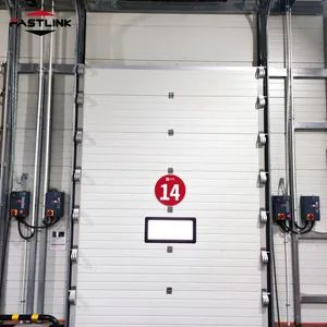Commercial Advanced Security Aluminum Alloy Cold Storage Sectional Overhead Garage Doors with Windows - Shanghai Fastlink Door Co., Ltd. - China