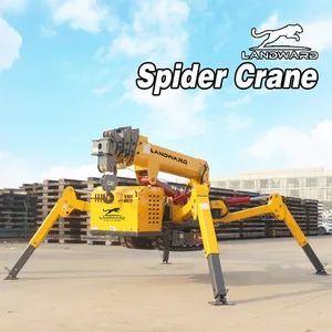 Compact Structure Building New Spider Crane Construction Work Lifting Machinery Crawler Foldable and Portable Crane 3000kg Spider Cranes Wholesale Price Sale - SHANDONG LANDWARD HI GROUP - China