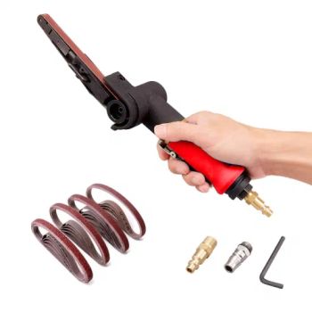 Mini Air Belt Sander for Woodworking Metal Working 3/8 Inch Handheld Angle Grinder Industrial Pneumatic Tool with 3 Belts - ZHEJIANG SHALL TOOLS CO., LTD. - China