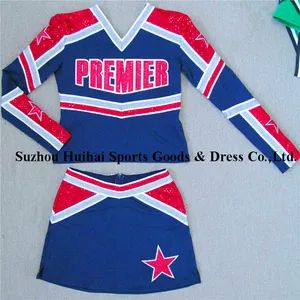 2017 Long Sleeve Spandex Cheerleading Uniforms - Suzhou Huihai Sports Goods & Dress Co., Ltd. - China