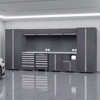 High Quality Steel Tool Cabinet Combination with Double Doors & Bin for Garage - Shenyang Jiezhida Modern Office Furniture Co., Ltd. - China