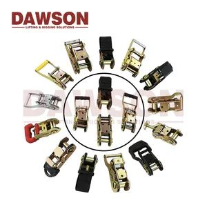 Heavy Duty Ratchet Tie Downs Buckles with Plastic, Ruber, Metal Handle 1\" 1.5\" 2\" 3\" 4\" Multifarious - Qingdao Dawson Industries Co., Ltd. - China
