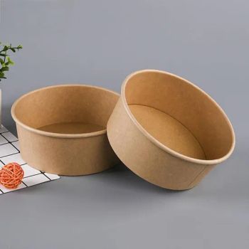 Custom Logo Packaging Cardboard Bowl Restaurant Takeout Kraft Paper Bowl - Hefei Baide Packaging Technology Co., Ltd. - China