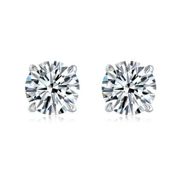 Fashion Jewelry Earrings Women 925 Silver Cubic Zirconia Stud Earrings - Guangzhou Leaye Jewelry Limited - China