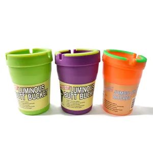 Cheap Gifts Car Plastic Bucket Ashtray Glowing Dark Origin China Trademark AGG Model NO. AGG-ASH HS Code 3924900000 Logo Method 1 Silk Printing - Anhui Good Growing Technology Co., Ltd. - China