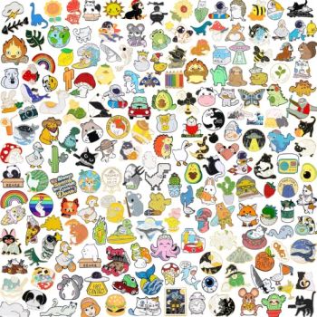 Enamel Brooch Bulk Set, Lapel Badges, Cartoon Plant Enamel Pin Sets, Funny Button Pins Jewelry for Backpack Cloths Hats Jacket Decoration - Yiwu Xungen E-Commerce Firm - China