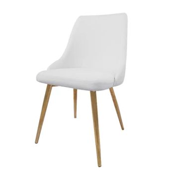 Fashionable Dining Chairs with Metal Legs Leather Living Room Chairs - Foshan Comfort Home Furniture Co., Ltd - China