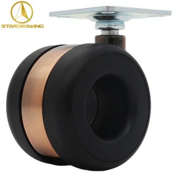 Stardrawing 60mm Hubless Furniture Casters Wheels Cabinet Casters with Hollow Dual Wheels - Stardrawing International Trading (Shanghai) Co., Ltd. - China