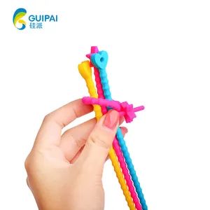 Cable Ties Size 17.5cm MOQ 1000PCS Hardness Soft Model NO. MY272 Material Silicone Types Self-Locking Specification - Zhongshan Mingxin Silicone Manufactory - China