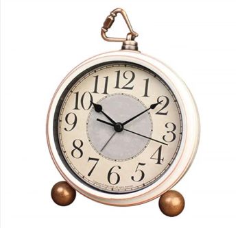 Silent Desk Clocks Mantel Small Decorative Vintage Quartz Analog Clock - Skylark Network Co., Ltd. - China