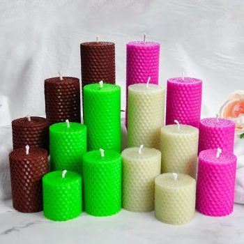 Wedding Christmas Birthday Gift Church Product Handrolled Beeswax Pillar Candles - Shijiazhuang Tabo Candles Sales Co., Ltd. - China