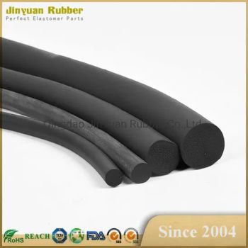 Custom Silicone Rubber Cords Profiles /Extruded Silicone Round Rubber Rods Seals Parts Silicone Extruded Profile - Qingdao JinYuan Rubber Co.,Ltd. - China