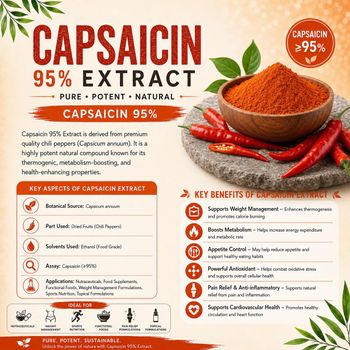 High-Purity Capsaicin 95% Powder | Natural Capsicum annuum Extract – product photo, Recommend Fallback