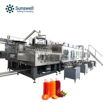 Automatic Fruit Juice Production Machine Hot Filling Machine Beverage Production Line Processing Bottling Equipment - Zhangjiagang Sunswell Machinery Co., Ltd. - China