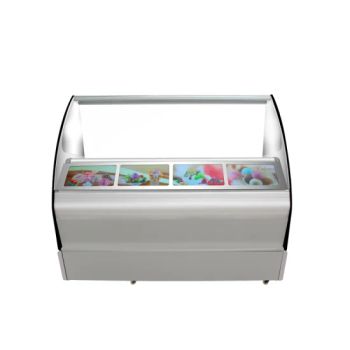 Commercial Gelato Glass Showcase Ice Cream Display Freezer Power 420W Model Gq1200 Coolant R290 Model NO. GQ1200 Capacity - Guangzhou Sawish Kitchen Equipment Co., Ltd. - China
