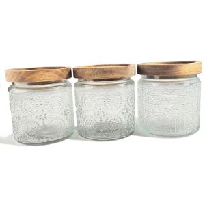 Embossed Begonia Flower Food Storage Jar Ornaments Kitchen Storage Jar - Anhui Avantis Packaging Technology Co., Ltd. - China
