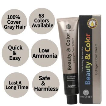 Temporary Custom Organic Natural Grey Hair Coloring Cream Hair Dye in Stock with Hair Bleach Powder - Guangdong Boda Cosmetics Co,.Ltd. - China