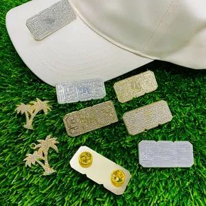 Personalized Custom Rhinestone Metal Hat Pins Diamond Inlaid Design Shiny Metal Hat Pins for Daily Fashion Outfit Matching Inlay - Fuzhou Upinstar Import and Export Co., Ltd. - China