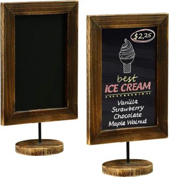 Rustic Wedding Table Sign Kitchen Countertop Memo Board Chalkboard Sign with Wood Frame - Cao County Zhi Zhen Mei Wood Co., Ltd. - China