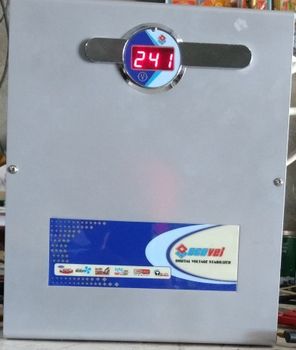Single Phase AC Voltage Stabilizer for 1.5 ton Ac Current 12 amp Phase Single Phase Power For 1.5 ton AC Input Voltage 100- 280 - Proton Power System - India
