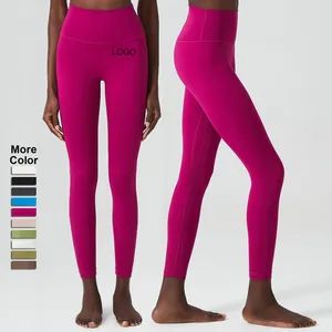 Classic High-Waisted Leather 25 "Yoga Pants Women Naked Feeling Exercise Fitness Leggings - Xiamen Meiju Garment Co., Ltd. - China