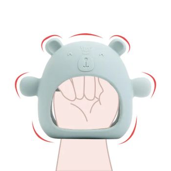 Animal Custom Silicone Chewable Toys Cute Bear Silicone Baby Gloves Soothing Teether - Skylark Network Co., Ltd. - China