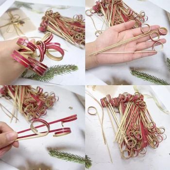 Bamboo Skewers Knot Skewer Food Sticks Bamboo Knot Stick Skewer Cocktail - Wenzhou Qiangsen Import and Export Co., Ltd. - China