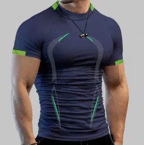 Summer Cheap Gym Sport T Shirt Men Quick Dry Running Shirts Mens Workout Tees Fitness Tops Plus Size Short Sleeve T-Shirt S-5XL - Xiamen Crownway Apparel Co., Ltd. - China