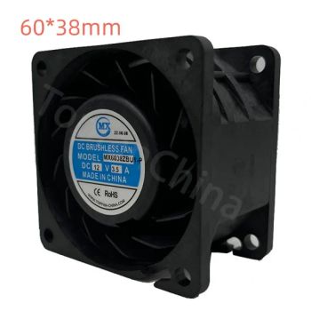 60X60X38mm High Speed 25000rpm Ball Bearing Electric Industrial DC 48V Motor Cooling Ventilation Exhuast High Air Flow Good Axial Flow Fans - Shenzhen Topfan Technology Development Co., Ltd. - China